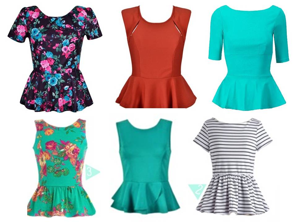 peplum tops for pear shaped body